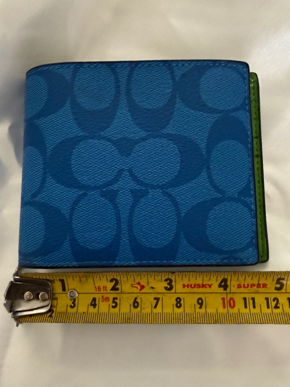 Coach 3-In-1 Bi-fold Wallet Signature C Coated Canvas Mens Multicolor NWOT - Picture 6 of 7
